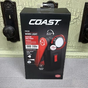 Luce da lavoro rotante magnetica 1000 lumen Coast PM300 Pure Beam Focus nuova con scatola 110 ore - Foto 1 di 5