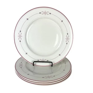 Villeroy & Boch Heinrich Germany Aragon 10 5/8” Dinner Plates Bone China Set 4 - Picture 1 of 7