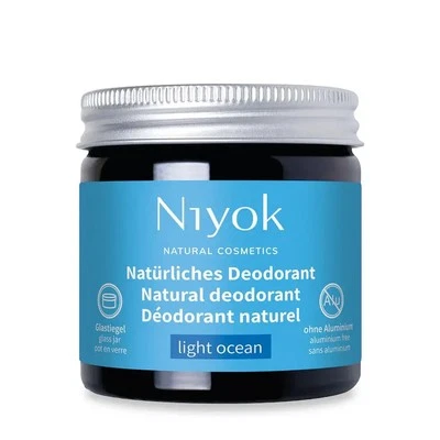 Niyok 2 in 1 anti-transpirante Deocreme - Light ocean Bio 40ml