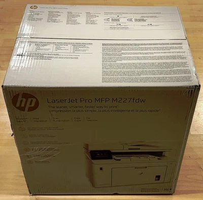 HP LaserJet Pro MFP M227fdw Wireless Monochrome All-in-One Printer NEW - Image 1 of 2