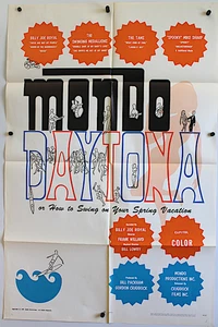 Vintage 1968 MONDO DAYTONA 1sh Swing on Your Spring Vacation! Florida - Picture 1 of 4