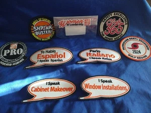 9 HOME DEPOT I SPEAK & OTHERS PATCH LOT BÜGELBILD ITALIENISCH SPANISCH *UNBENUTZT* - Bild 1 von 1