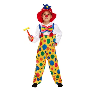 Kinderkostüm Bunter Clown Clownskostüm rote Nase Hammer 4 - 12 Jahre Kostüm - Bild 1 von 3