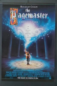 The Pagemaster (1994) Macaulay Culkin AUTHENTISCHES ORIGINAL KINO-POSTER - Bild 1 von 5