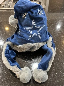 Dallas Cowboys NFL Plüsch Schneeflocke baumeln Urlaub Weihnachtsmann Mütze Foco Erwachsene - Bild 1 von 2