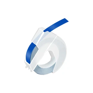 1PK White on Blue for Dymo Xpress 520106 Label 3D Plastic Embossing Tapes 3/8" - Picture 1 of 11
