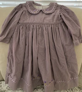 Strasburg 2T Mädchen Kleid Langarm gesmokt violett - Bild 1 von 6