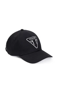Triumph Motorcycles Norfolk Embroidered Black Baseball Cap Logo NEW MCAS20310 - Picture 1 of 4