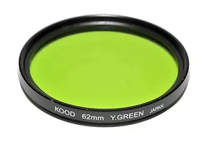 Filtro Kood giallo/verde prodotto in Giappone 62 mm - Foto 1 di 1