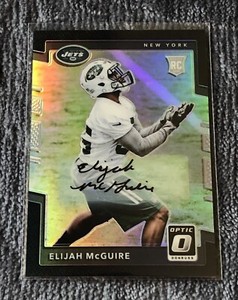 2017 Donruss Optic Black Auto Auto /10 Elijah McGuire #145 Rookie Auto RC