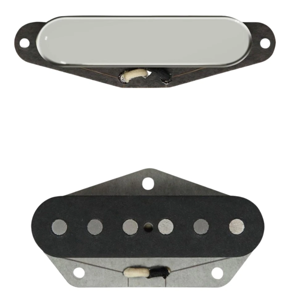 Juego de pastillas de bobina única Bare Knuckle Brown Sugar Telecaster, níquel/negro Foto 1 de 1