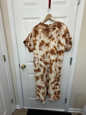 Women’s Young Fabulous And Broke Tie Dye Maxi Caftan Dress Size S/M Beach - Image 1 of 4
