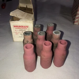 WELDCRAFT ALUMINA NOZZLES 10n49 SIZE 5 LOT OF 8!!! 5 Used 3 New Please See Pics - Picture 1 of 6