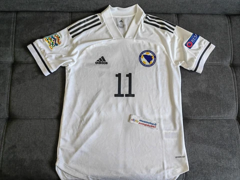 Smail Prevljak #11 Bosna Dres Adidas Jersey Football M Bosnia Shirt BiH Trikot Cover