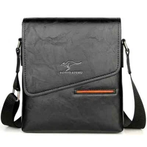 Luxus Marke Känguru Messenger Bags Männer Leder Freizeit Umhängetasche für Männer - Bild 1 von 8