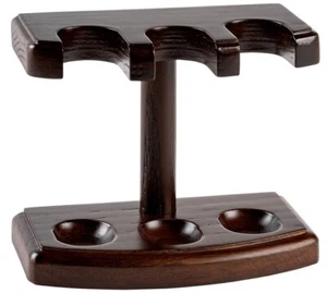 ECHTHOLZ PFEIFENSTÄNDER GESTELL für 3 ROHRPFEIFEN **NEU** BRAUN - Bild 1 von 1