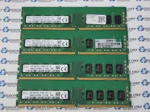 Set of 4 SK HYNIX 4 GB DDR4 SERVER RAM PC4-2133P 1Rx8 HMA451U7AFR8N-TF SKU 13957 - Picture 1 of 1