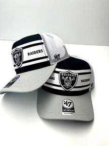 47 Brand Las Vegas Raiders Gridiron Super Stripe '47 Hitch NFL Branded Hat - Bild 1 von 3