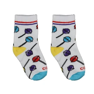 Cool Socks Kid's Novelty Crew Socks, Lollipops, Size 4-7 Years - Picture 1 of 3