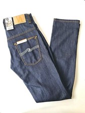 Nudie Jeans THIN FINN  Blue Indigo Jeans; Made in Italy- W30 L32