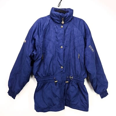 Chaqueta de esquí vintage Desente abrigo cortavientos para mujer talla 14 púrpura cremallera completa Foto 1 de 4