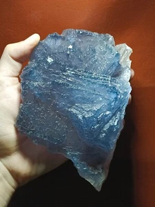 Muestra mineral de cristal vintage de 1 kg de piedras preciosas naturales fluorita azul en matriz - Imagen 1 de 7