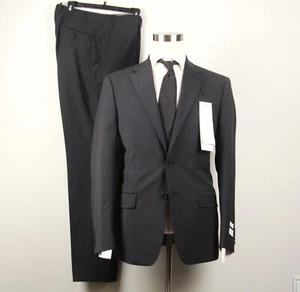 42R Calvin Klein Men's 2-pc suit Slim Fit Wool-Blend 36Wx32L E04545 - Picture 1 of 8