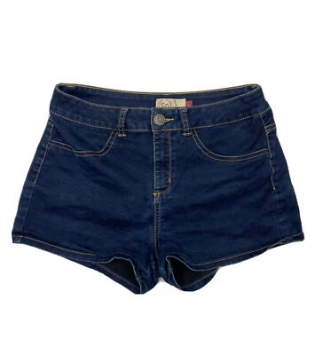 Pantalones cortos de jean elásticos con bolsillo falso oscuro talla 9 (medida 28x2) SO para mujer Foto 1 de 4