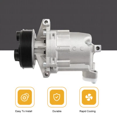 A/C Compressor Compatible w/ 2007-2015 Nissan Tiida 1.8L Nissan Versa 1.6L/1.8L - Image 1 of 4