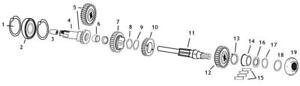 ANDREWS PRODUCTS 4-SPEED SPORTSTER TRANSMISSION - 2nd GEAR - 252020