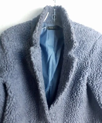 Chaqueta Blazer ESPRIT Mujer M Azul De Colección Años 90 Polar Y2K Boho Nueva Sin Etiquetas Foto 1 de 4