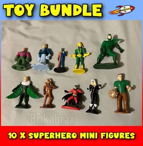 Toy Bundle 10 x Superhero Mini Figures DC/Marvel Mix - Cake Toppers (#B14) - Picture 1 of 5
