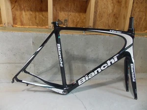 59cm Bianchi Intenso Carbon Fiber Road Frame & Factory Carbon Fork - Picture 1 of 20