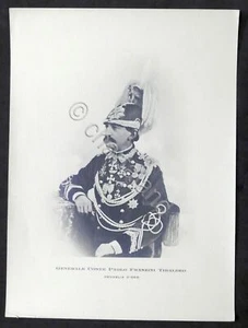 Generale Paolo Franzini Tibaldeo medaglia d'oro - Stampa fotografica - 1930 ca. - Foto 1 di 1