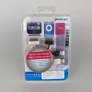New Konnet Charge & Sync USB Cables iPods iPhones See Desc for Compatible Models - Picture 1 of 2