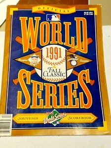 World Series 1991 Fall Classic Souvenir Scorebook - Picture 1 of 6