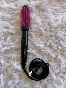 Revlon Silicone Bristle Heated Hair Styling Brush, Black, 1 inch barrel *TESTED - Picture 1 of 5