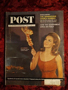 Saturday Evening POST June 6 1964 JULIE NEWMAR SEAN CONNERY - Picture 1 of 1