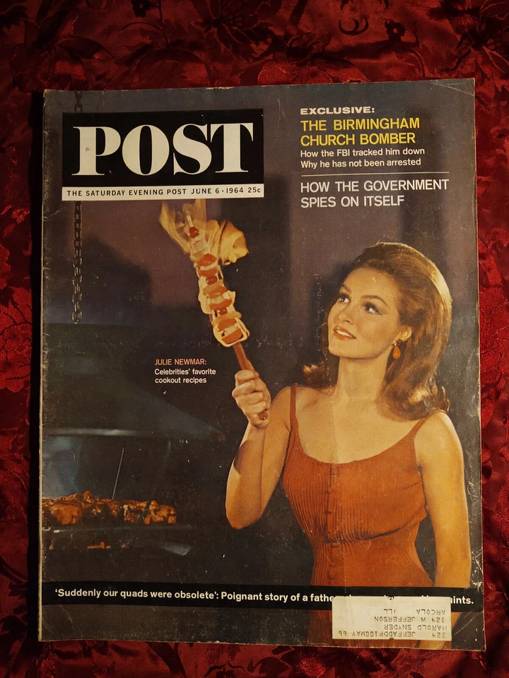 Saturday Evening POST June 6 1964 JULIE NEWMAR SEAN CONNERY - Image 1 of 1
