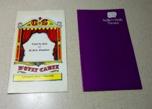 1975 Trial by Jury HMS Pinafore Doyly Carte Sadler's Wells Theatre Playbill  - Picture 1 of 8