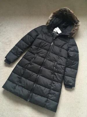 Barbour Rosoman Black Quilted Coat Jacket Size 12 BNWT RRP £249. - Image 1 of 4