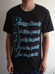 Partyy Hardy T Shirts Clothing Apparel Party Phases Graphic Party Shirt - Picture 1 of 19