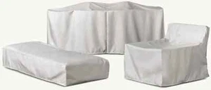 Restoration Hardware Marbella 32" BAR Table COVER SAND Cover NEW $380 - Picture 1 of 3