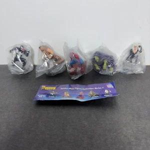 Lotto completo mini figure vintage Tomy 2004 Marvel Spiderman Collection Series 1 - Foto 1 di 5
