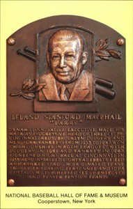 Baseball Hall of Fame Postcard  #34295 Larry MacPhail O10114 