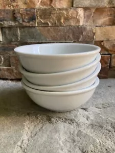 Oneida Buffalo Bright White Ware Porcelain Fruit, Side, Soup Bowl SET OF 4 - Picture 1 of 9