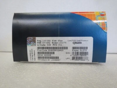 INTEL BX80580Q8400 CORE 2 QUAD Q8400 - CORE 2 QUAD YORKFIELD QUAD-CORE 2.66 GHZ - Image 1 of 4