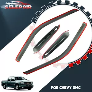 Fits 88-99 GMC Chevy C1500 C2500 K1500 K2500 Window Visors Rain Sun Guard Vent - Picture 1 of 14