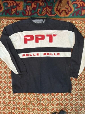 Suéter Pullover Vintage Pelle Marc Buchanan Negro Blanco Rojo Para Hombre XXL Foto 1 de 4