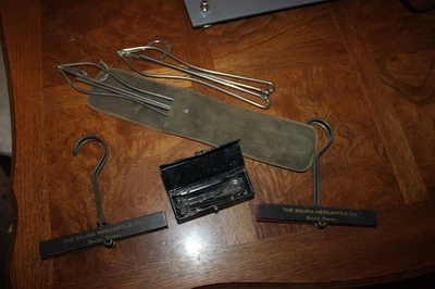 LOT OF VINTAGE HANGERS SALINA KANSAS MERCANTILE COMPANY - Image 1 of 4